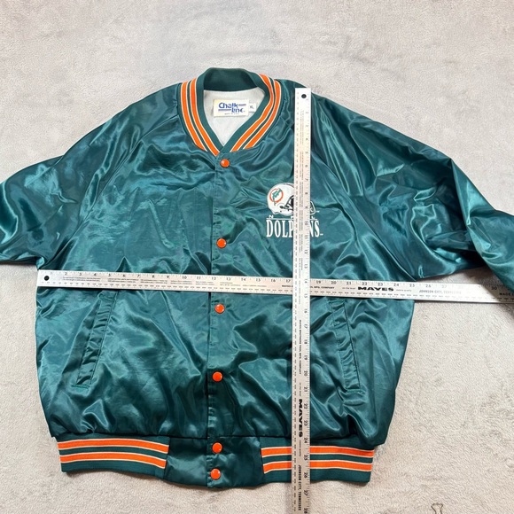 Vintage 90’s Chalk Line Miami Dolphins Satin Jacket Size XL Clean - Picture 3 of 4